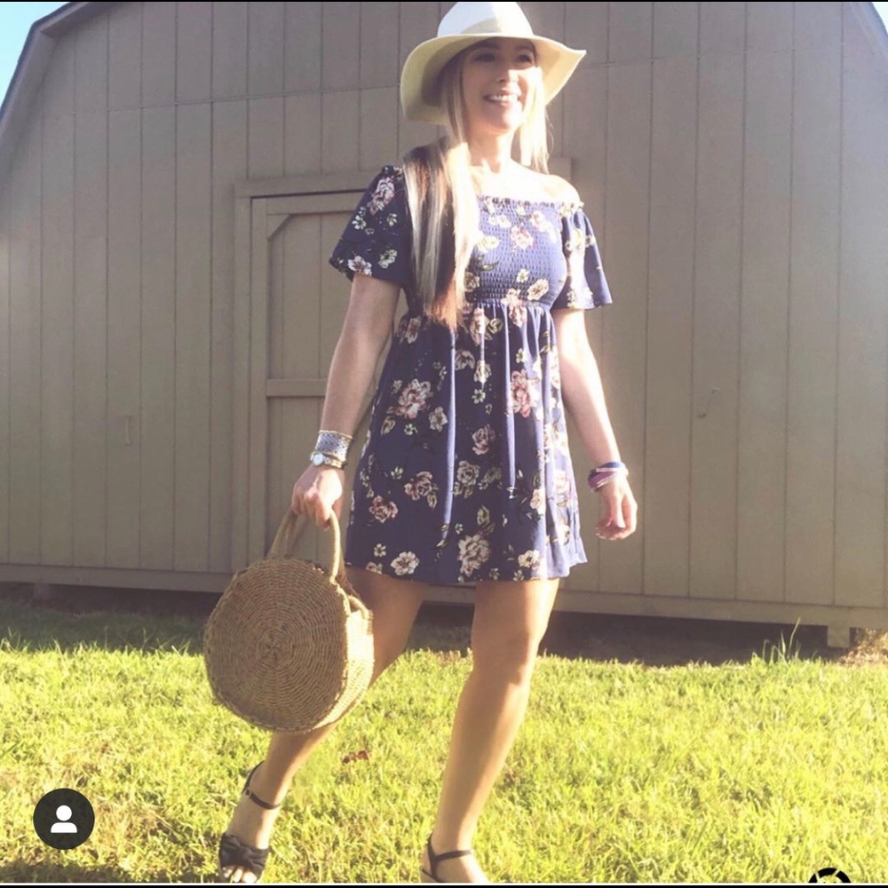 Floral Off Shoulder Dress